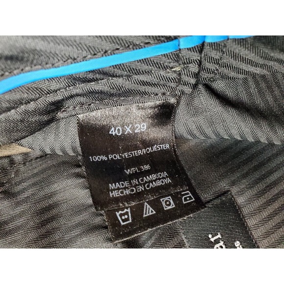 Haggar Dress Pants Men's Size 40 Brown Polyester Slash Pockets Expandable Waist - Picture 10 of 10